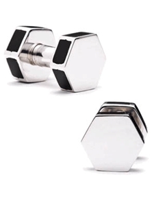 Tateossian London Onyx Boltscrew Cufflinks BTS-8685 - Cufflinks | Sam's Tailoring Fine Men's Clothing