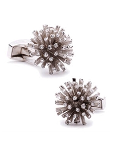 Tateossian London Crystal Starburst Cufflinks BTS-9965 - Cufflinks | Sam's Tailoring Fine Men's Clothing