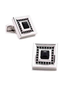 Tateossian London Square Onyx Tile Cufflinks CUF0781 - Cufflinks | Sam's Tailoring Fine Men's Clothing