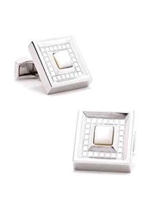 Tateossian London Square MOP Tile Cufflinks CUF0783 - Cufflinks | Sam's Tailoring Fine Men's Clothing