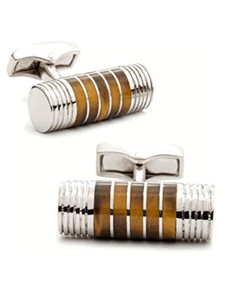 Tateossian London Tigers Eye Cryptex Cufflinks CUF0228 - Cufflinks | Sam's Tailoring Fine Men's Clothing