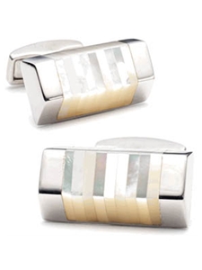 Tateossian London Mother of Pearl Tobler Cufflinks CUF-0184 - Cufflinks | Sam's Tailoring Fine Men's Clothing