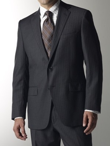 Hart Schaffner Marx Grey Stripe Suit 165423803183 - Suits | Sam's Tailoring Fine Men's Clothing