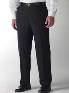 Hart Schaffner Marx Performance Black Flat Front Trouser 545389663881 - Trousers | Sam's Tailoring Fine Men's Clothing