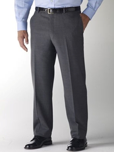 Hart Schaffner Marx Performance Charcoal Pleated Trouser 545389662883 - Trousers | Sam's Tailoring Fine Men's Clothing