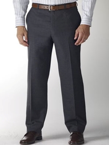 Hart Schaffner Marx Performance Charcoal Flat Front Trouser 545389662881 - Trousers | Sam's Tailoring Fine Men's Clothing