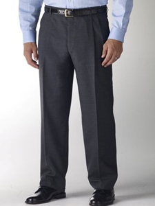 Hart Schaffner Marx Performance Grey Flat Front Trouser 545389661881 - Trousers | Sam's Tailoring Fine Men's Clothing