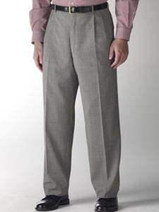 Hart Schaffner Marx Black and White Check Pleated Trouser 545389651883 - Trousers | Sam's Tailoring Fine Men's Clothing