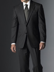 Hickey Freeman Tailored Clothing Gray Stripe Suit 001304710104 - Suits | Sam's Tailoring Fine Men's Clothing