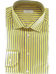 Contemporary Fit: Yellow Stripes Single Cuff Shirt - Eton of Sweden  |  SamsTailoring Clothing