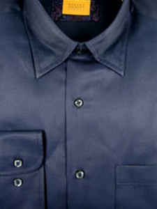 Robert Talbott Navy Sport Shirt LUM30101-42 - View All Shirts | Sam's Tailoring Fine Men's Clothing