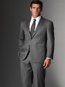 Modern Mahogany Collection Taupe Nailhead Suit B0311305006 - Sam's Tailoring Fine Men's Clothing