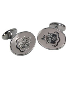 Crest Cufflink LC0001-03 - Robert Talbott Cufflinks | Sam's Tailoring Fine Men's Clothing