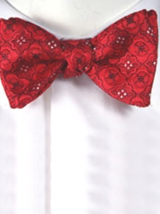 Robert Talbott Red Classic 'to tie' Bow 001080A-05 - Bow Ties & Sets | Sam's Tailoring Fine Men's Clothing