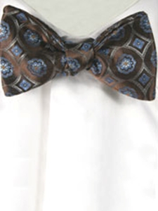 Robert Talbott Brown Classic 'to tie' Bow 001080A-16 - Bow Ties & Sets | Sam's Tailoring Fine Men's Clothing