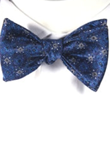 Robert Talbott Blue Classic 'to tie' Bow 001080A-21 - Bow Ties & Sets | Sam's Tailoring Fine Men's Clothing