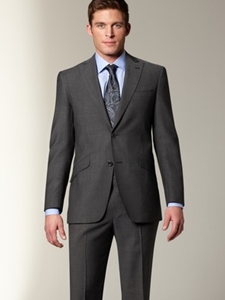 Hart Schaffner Marx Grey Solid Suit 708346502668 - Suits | Sam's Tailoring Fine Men's Clothing