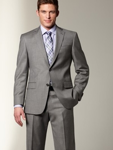 Hart Schaffner Marx Grey Plaid Suit 133928503183 - Suits | Sam's Tailoring Fine Men's Clothing