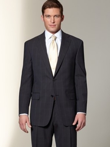 Hart Schaffner Marx Blue Plaid Suit 133630504068 - Suits | Sam's Tailoring Fine Men's Clothing