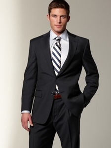 Hart Schaffner Marx Navy Stripe Suit 133345515068 - Suits | Sam's Tailoring Fine Men's Clothing