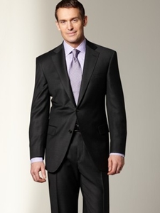 Hart Schaffner Marx Grey Solid Suit 198389863068 - Suits | Sam's Tailoring Fine Men's Clothing