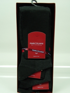 Extra Fine Merino Jacquard Birds Eye - Black MAR0682L-007 - Socks Marcoliani  |  SamsTailoring  |  Fine Men's Clothing