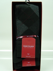 Extra Fine Merino Argyle - Black MAR2725L-007 - Socks Marcoliani  |  SamsTailoring  |  Fine Men's Clothing