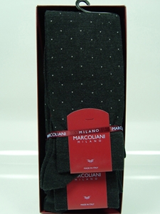 Extra Fine Merino Fancy Pin - Charcoal MAR2812L-004 - Socks Marcoliani  |  SamsTailoring  |  Fine Men's Clothing