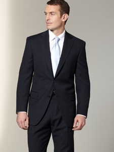 Hart Schaffner Marx Navy Stripe Suit 133389501068 - Suits | Sam's Tailoring Fine Men's Clothing
