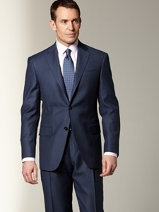 Hart Schaffner Marx Navy Solid Suit 172321501182 - Suits | Sam's Tailoring Fine Men's Clothing