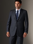 Modern Mahogany Collection Blue Tick Suit B03015305028 - Sam's Tailoring Fine Men's Clothing