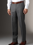 Hickey Freeman Tailored Clothing Modern Mahogany Collection Grey Gabardine Trousers A75015604016 - Spring 2015 Collection Trousers | Sam's Tailoring Fine Men's Clothing