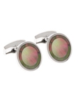 Tateossian London Silver Round Mosaic CL0744 - Cufflinks | Sam's Tailoring Fine Men's Clothing