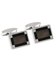 Tateossian London Silver Rect Mosaic CL0752 - Cufflinks | Sam's Tailoring Fine Men's Clothing