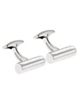 Tateossian London Cylinder Silver Pure BTS8215 - Cufflinks | Sam's Tailoring Fine Men's Clothing