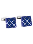 Tateossian London Recon Lapis Silver Quadro Harlequin CL2090 - Cufflinks | Sam's Tailoring Fine Men's Clothing