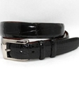 Genuine American Alligator Belt - Black 5040 - Torino Leather Exotic Belts | Sam's Tailoring Fine Men's Clothing