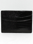 Torino Leather Genuine Lizard Cardcase - Black 91501 - Leather Wallets | Sam's Tailoring Fine Men's Clothing