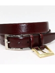 Torino Leather Cordovan Krinkle Calf Aniline Leather-55216 - Dressy Elegance Belts | Sam's Tailoring Fine Men's Clothing