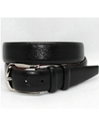 Torino Leather Italian Bulgaro Calfskin Belt - Black 55770 - Dress Casual Belts | Sam's Tailoring Fine Men's Clothing