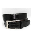 Torino Leather X-Long Genuine Lizard Belt - Black 5150X - Big and Tall Belt Collection | Sam's Tailoring Fine Men's Clothing