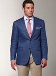 Hart Schaffner Marx Blue Herringbone Sportcoat 736-206719-764 - Sportcoats | Sam's Tailoring Fine Men's Clothing