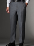 Mahogany Collection Grey Flat Front Trouser B73021608001 - Spring 2015 Collection Trousers | Sam's Tailoring Fine Men's Clothing