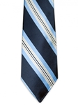 IKE Behar Black Subway Stripe Silk Tie 3B91-6603-411 - Fall 2014 Collection Neckwear | Sam's Tailoring Fine Men's Clothing