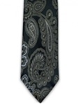 IKE Behar Black with Royal Paisley Design Tie 3B91-6605 - 001 - Fall 2014 Collection Neckwear | Sam's Tailoring Fine Men's Clothing