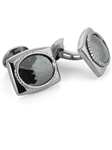 Tateossian London 18 Karat Precious Cufflinks - Black Diamond, White Diamonds & Black Gold CL1233 - 18k Carat Gold Cufflinks | Sam's Tailoring Fine Men's Clothing