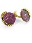 Tateossian London 18 Karat Precious Cufflinks - Natural Ruby & Yellow Gold CUF0461 - 18k Carat Gold Cufflinks | Sam's Tailoring Fine Men's Clothing