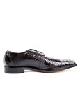 Belvedere Black Siena Genuine Ostrich Leather Shoes 1463 - Belvedere Dress Shoes | Sam's Tailoring Fine Men's Clothing