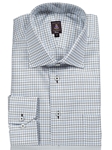 Robert Talbott Brown, Medium Blue and White Twill Graph Check Estate Shirt F1688B3U - View All Shirts | Sam's Tailoring Fine Men's Clothing