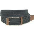 Torino Leather Italian Mini Woven Cotton Stretch - Navy 65500 - Resort Casual Belts | Sam's Tailoring Fine Men's Clothing